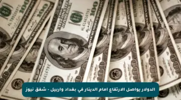 الدولار يواصل الارتفاع أمام الدينار في بغداد وأربيل – شفق نيوز